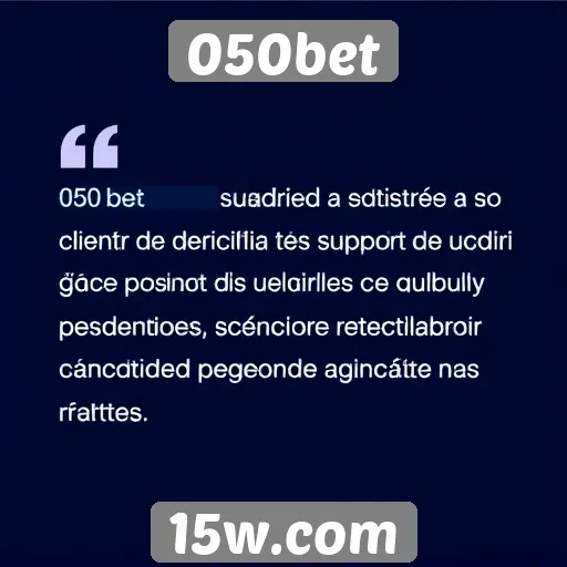 suporte ao cliente da 050bet recebe avaliações positivas